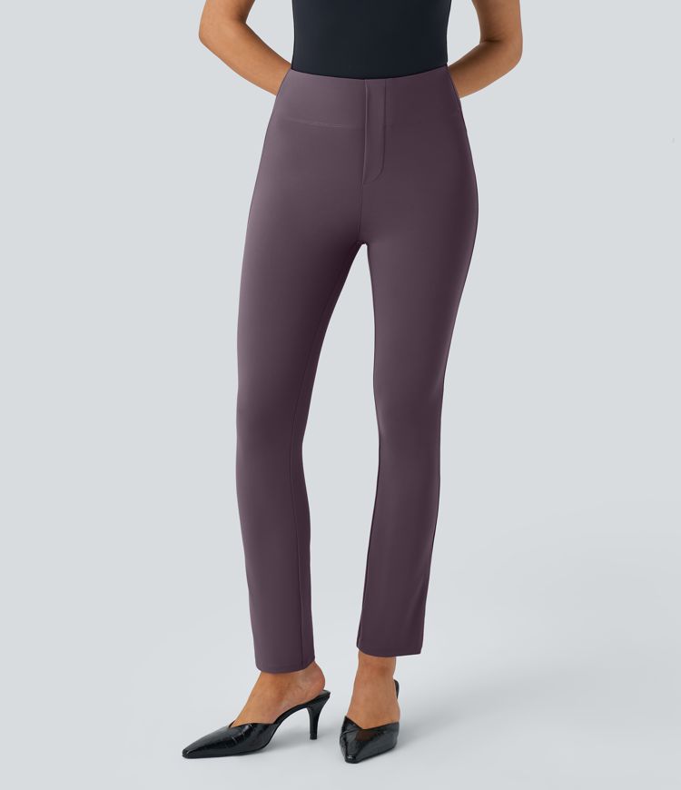 Pantalón Halara Flex™ oficina ajustado tiro alto bolsillo lateral posterior