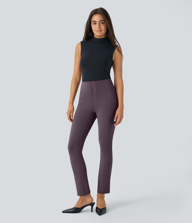 Pantalón Halara Flex™ oficina ajustado tiro alto bolsillo lateral posterior