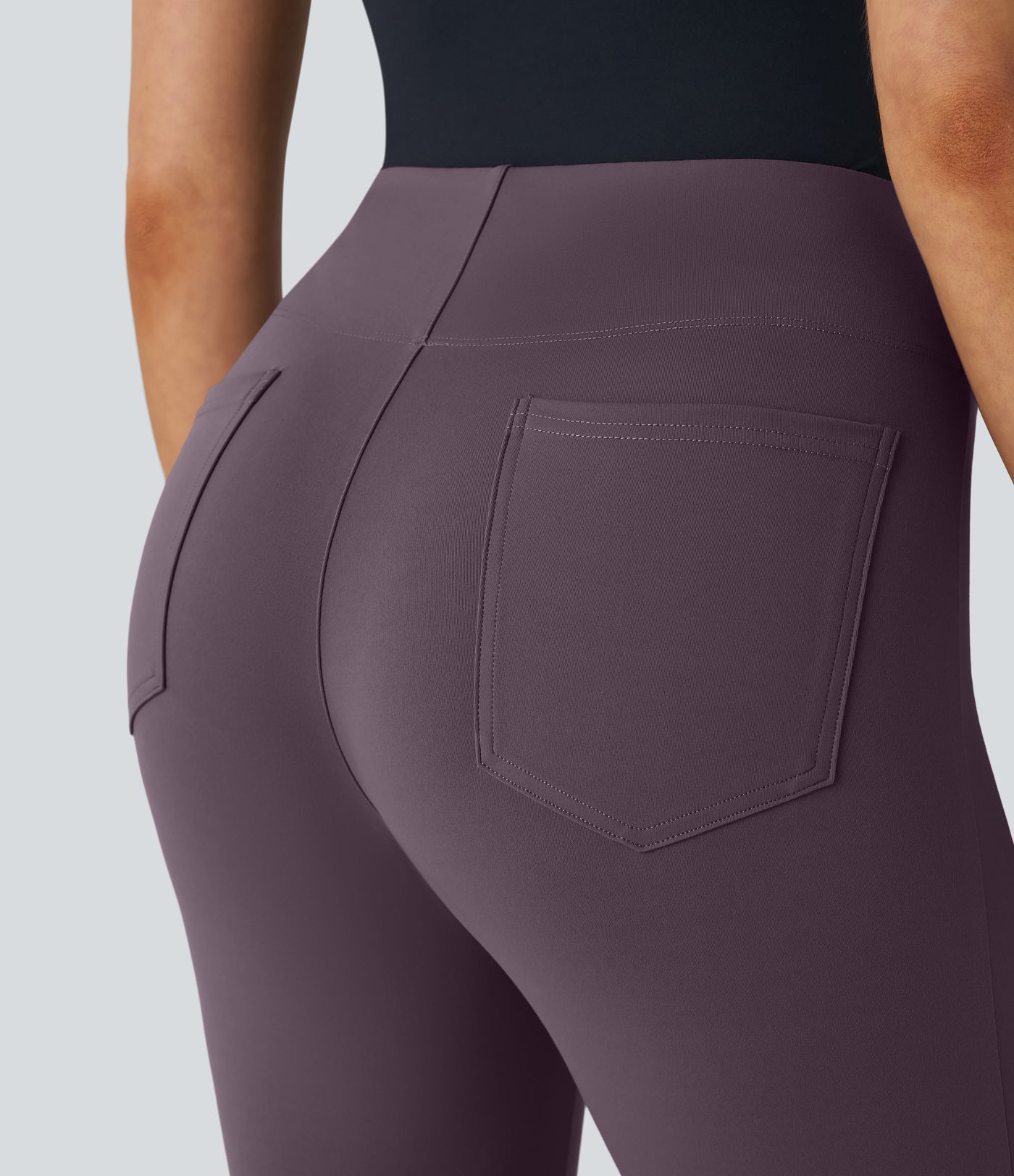 Pantalón Halara Flex™ oficina ajustado tiro alto bolsillo lateral posterior