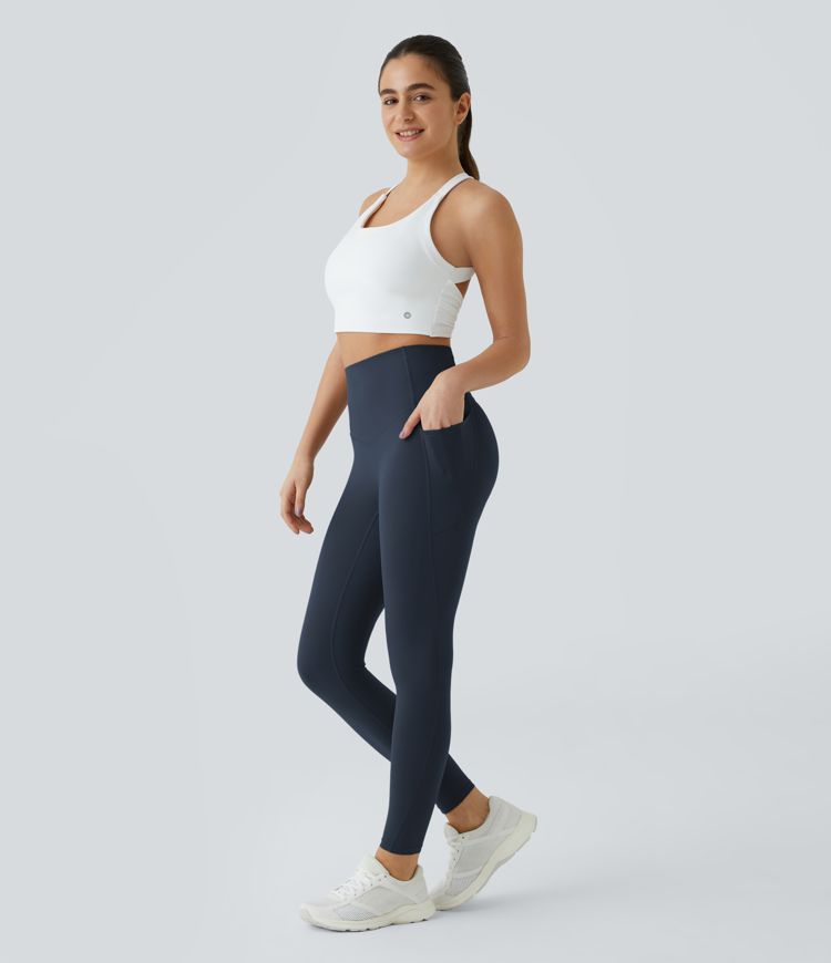 Halara UltraSculpt™ High Waisted Tummy Control Pocket Shaping Training Capri Leggings