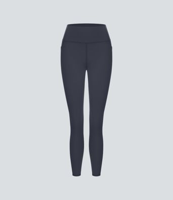 7/8 high-waisted training leggings with side pockets