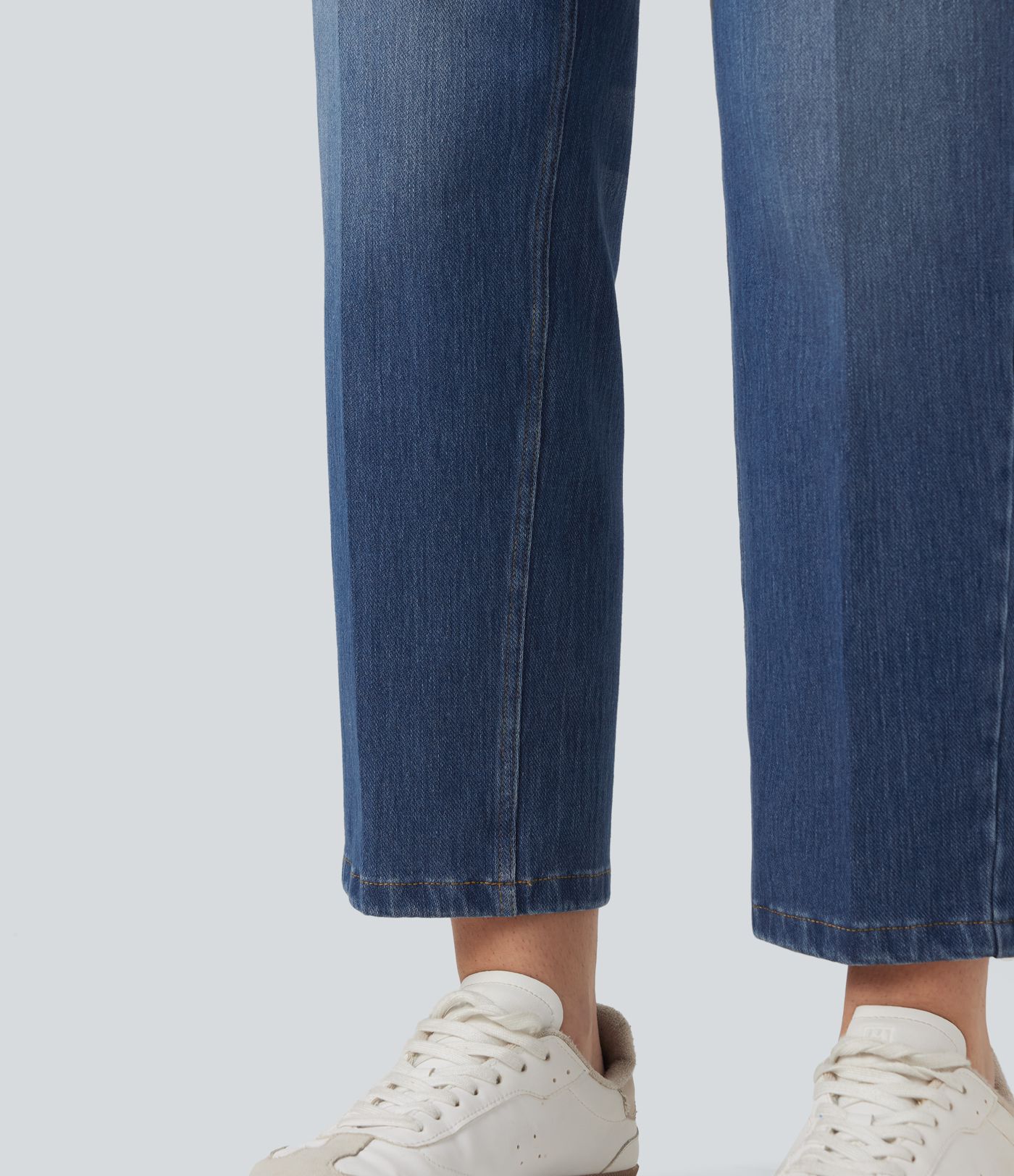 Jean droit 7/8 Halara Flex™ taille haute avec poches