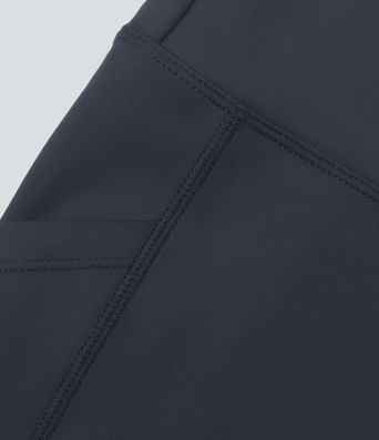 7/8 high-waisted training leggings with side pockets