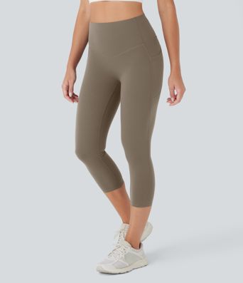 Halara UltraSculpt™ High Waisted Butt Lifting Tummy Control Pocket Shaping Capri Training Leggings