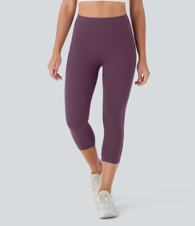 Halara UltraSculpt™ High Waisted Butt Lifting Tummy Control Pocket Shaping Capri Training Leggings