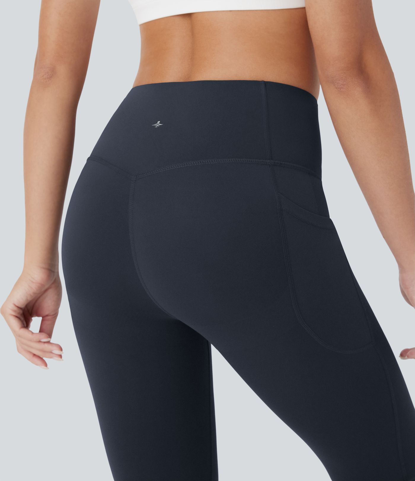 Halara UltraSculpt™ SoCinched Aukšto juosmens klubų pakėlimo, pilvo kontrolės, kišenėlės ir formos treniruočių tamprės