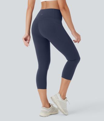 Halara UltraSculpt™ SoCinched Aukšto juosmens klubų pakėlimo, pilvo kontrolės, kišenėlės ir formos treniruočių tamprės