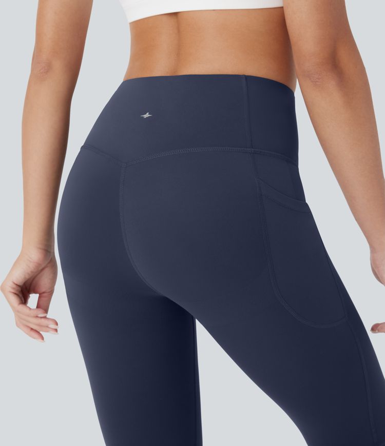 Halara UltraSculpt™ SoCinched Aukšto juosmens klubų pakėlimo, pilvo kontrolės, kišenėlės ir formos treniruočių tamprės