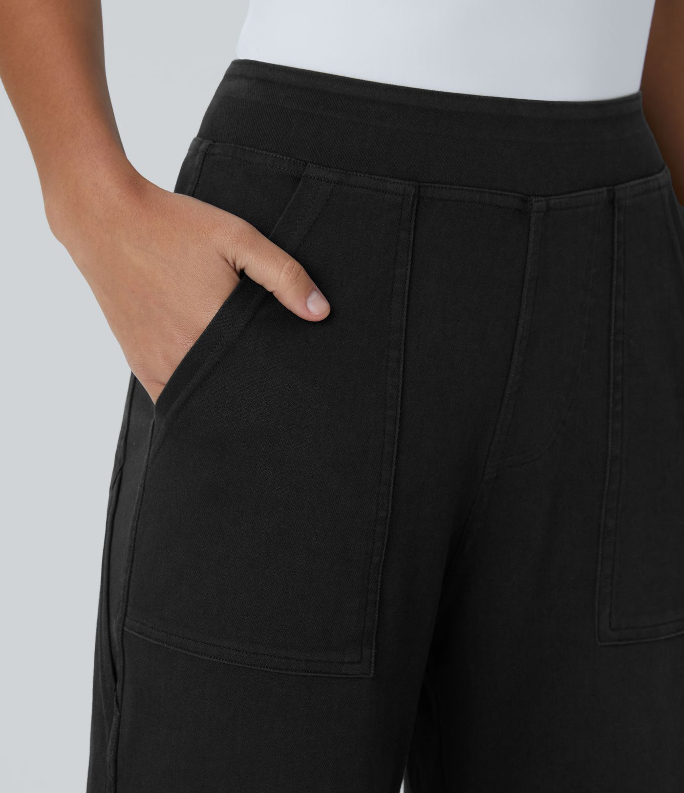 Halara Flex™ Mid Rise Pockets Straight Leg Casual Cargo Jeans