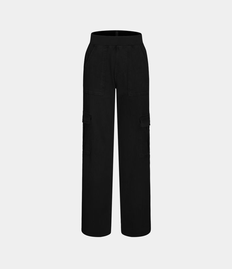 Halara Flex™ Taille Mi-Haute Multiples Poches Jambe Droite Jean Cargo Décontracté Extensible