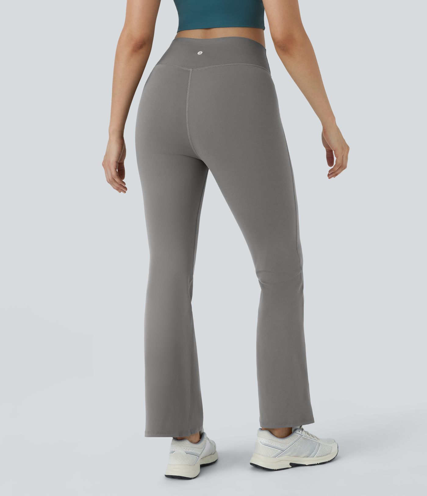 Leggings con cintura en V y tiro alto acampanados