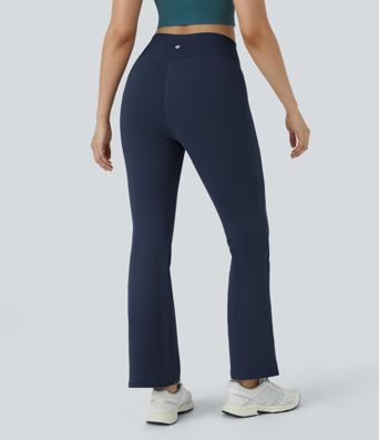 DayStretch High Waisted Crossover Flare Yoga Leggings