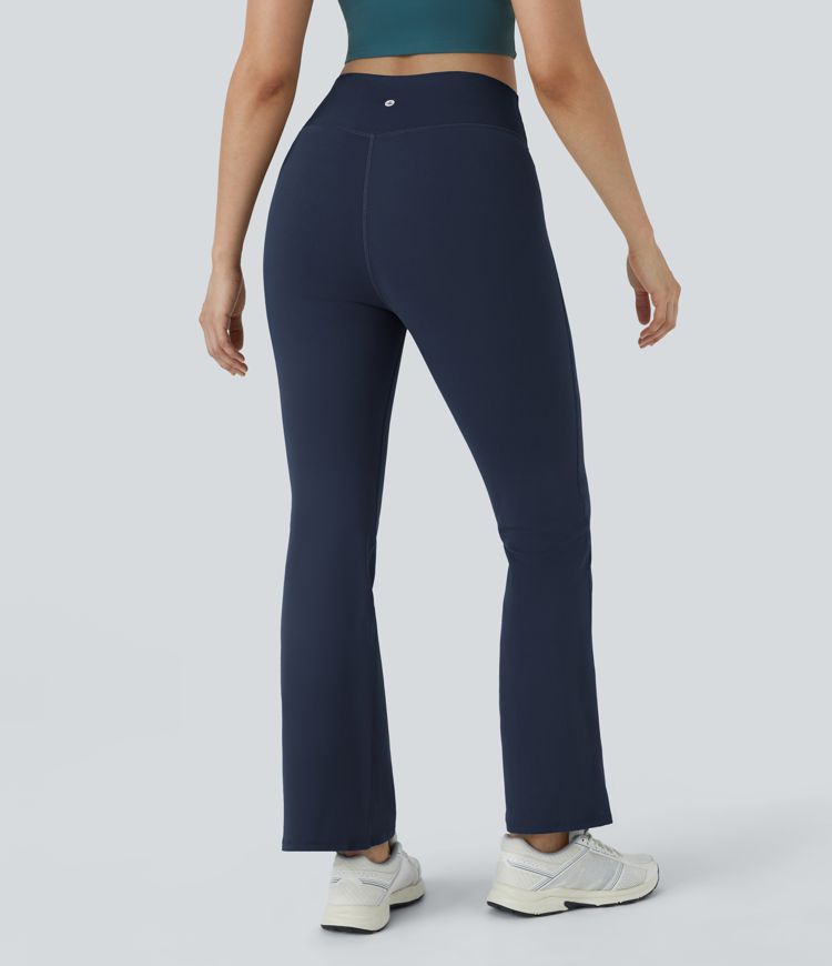 DayStretch High Waisted Crossover Flare Yoga Leggings