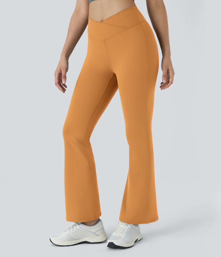 Legging Yoga Évasés Croisés Taille Haute