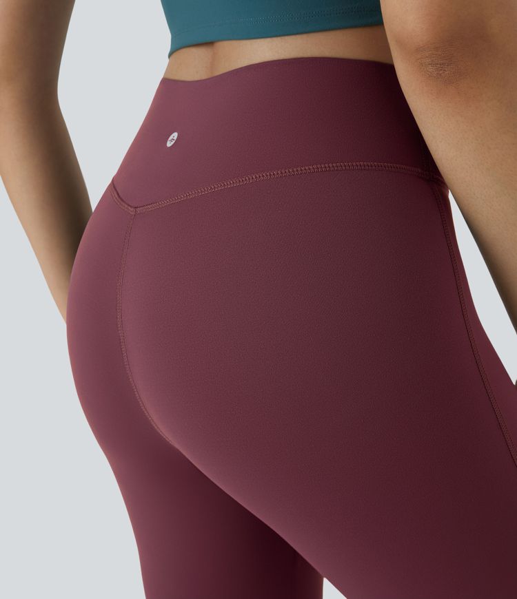 DayStretch High Waisted Crossover Flare Yoga Leggings