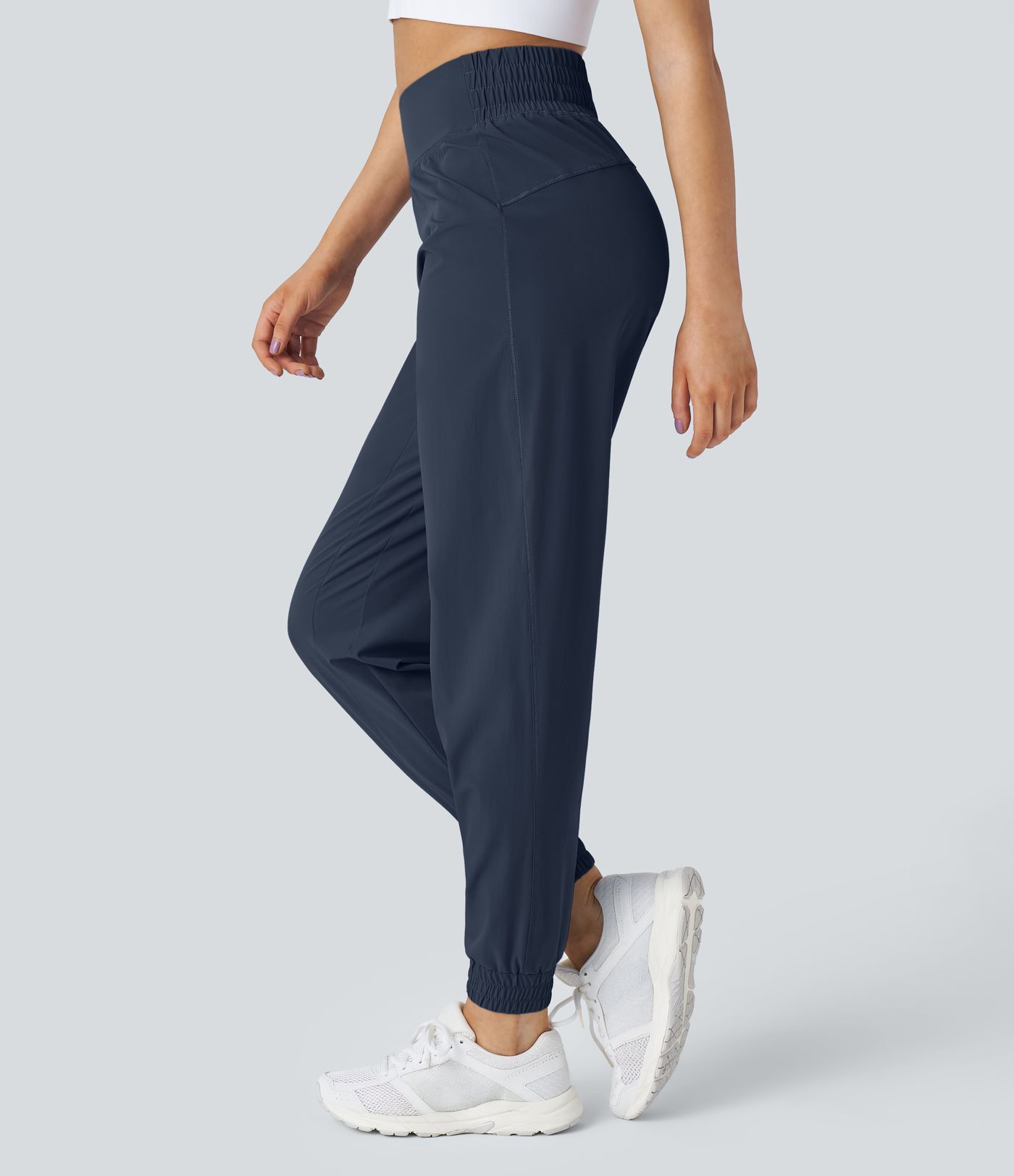 Pantalon de randonnée taille haute avec élastique à la taille