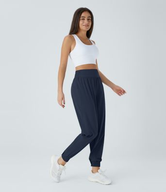Pantalon de randonnée taille haute avec élastique à la taille