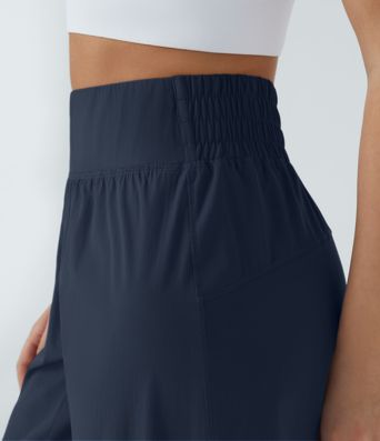 Pantalon de randonnée taille haute avec élastique à la taille