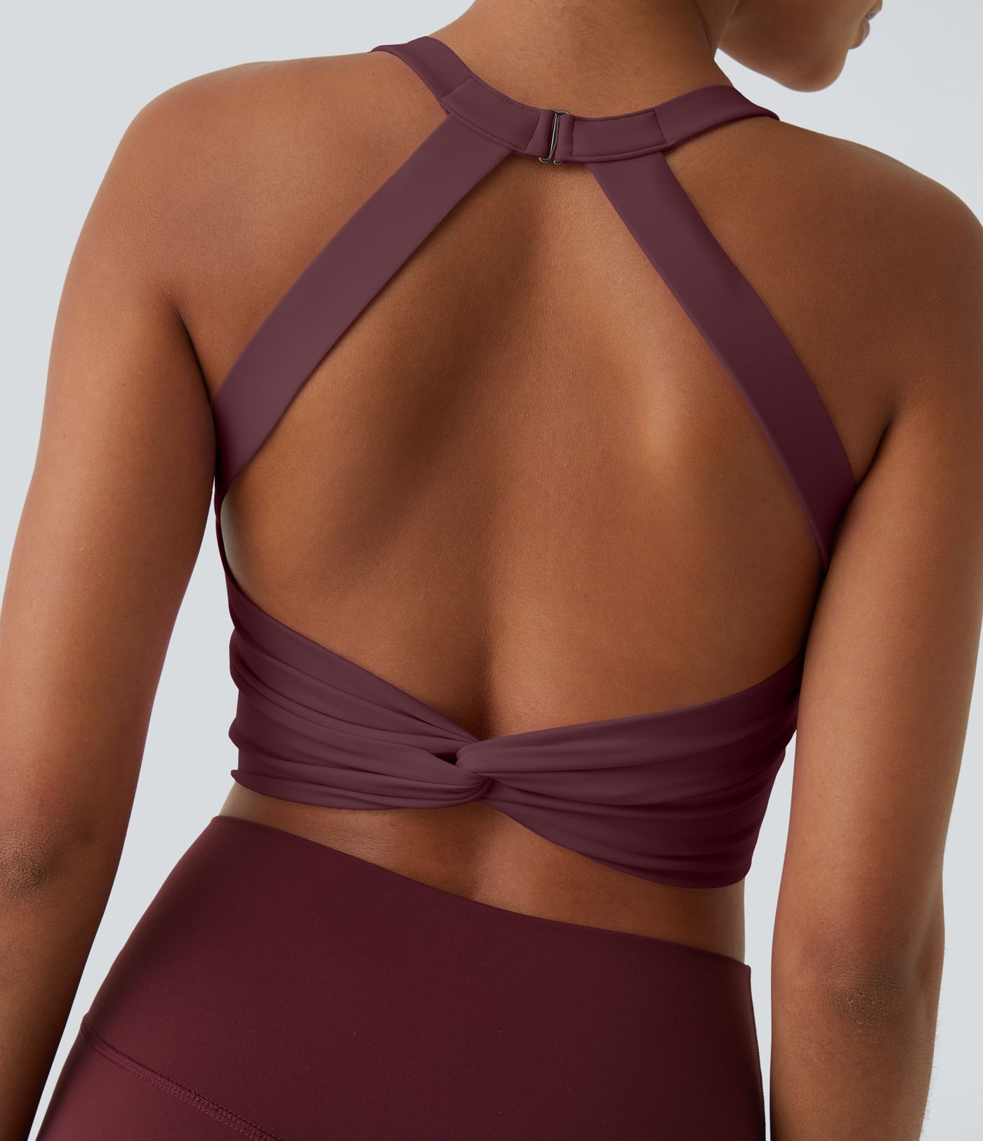 SoftlyZero™ Plush Cut Out Cropped Yoga Tank Top SoftlyZero™ Plush Cut Out Cropped Yoga Tank Top