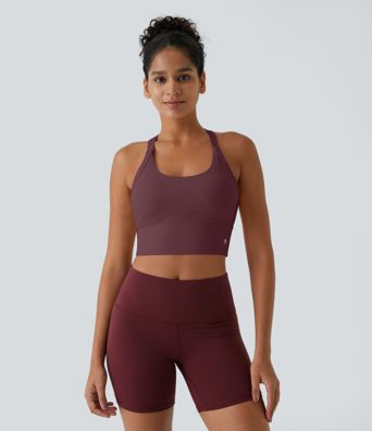 SoftlyZero™ Plush Cut Out Cropped Yoga Tank Top SoftlyZero™ Plush Cut Out Cropped Yoga Tank Top