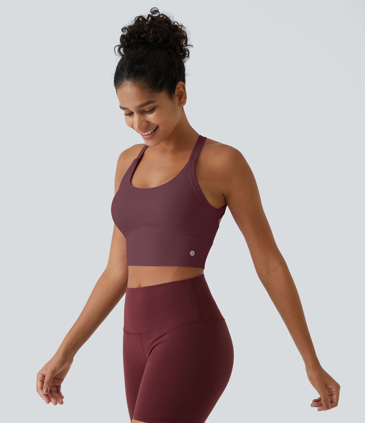 SoftlyZero™ Plush Cut Out Cropped Yoga Tank Top SoftlyZero™ Plush Cut Out Cropped Yoga Tank Top