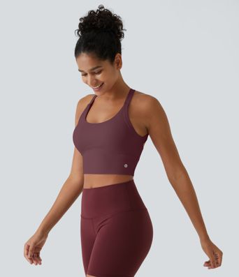 SoftlyZero™ Plush Cut Out Cropped Yoga Tank Top SoftlyZero™ Plush Cut Out Cropped Yoga Tank Top