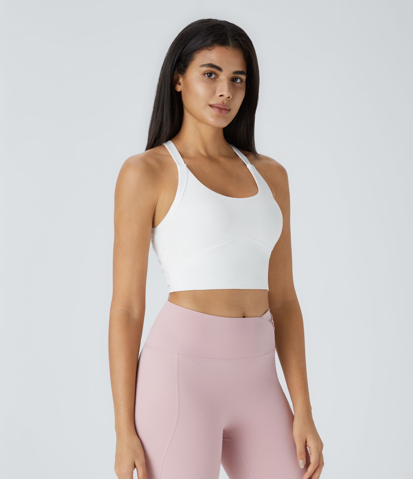 SoftlyZero™ Plush Cut Out Cropped Yoga Tank Top
