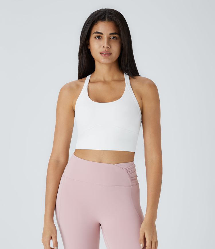 Softlyzero™ Plush Backless Cut Out Twisted Cropped Yoga Tank Top