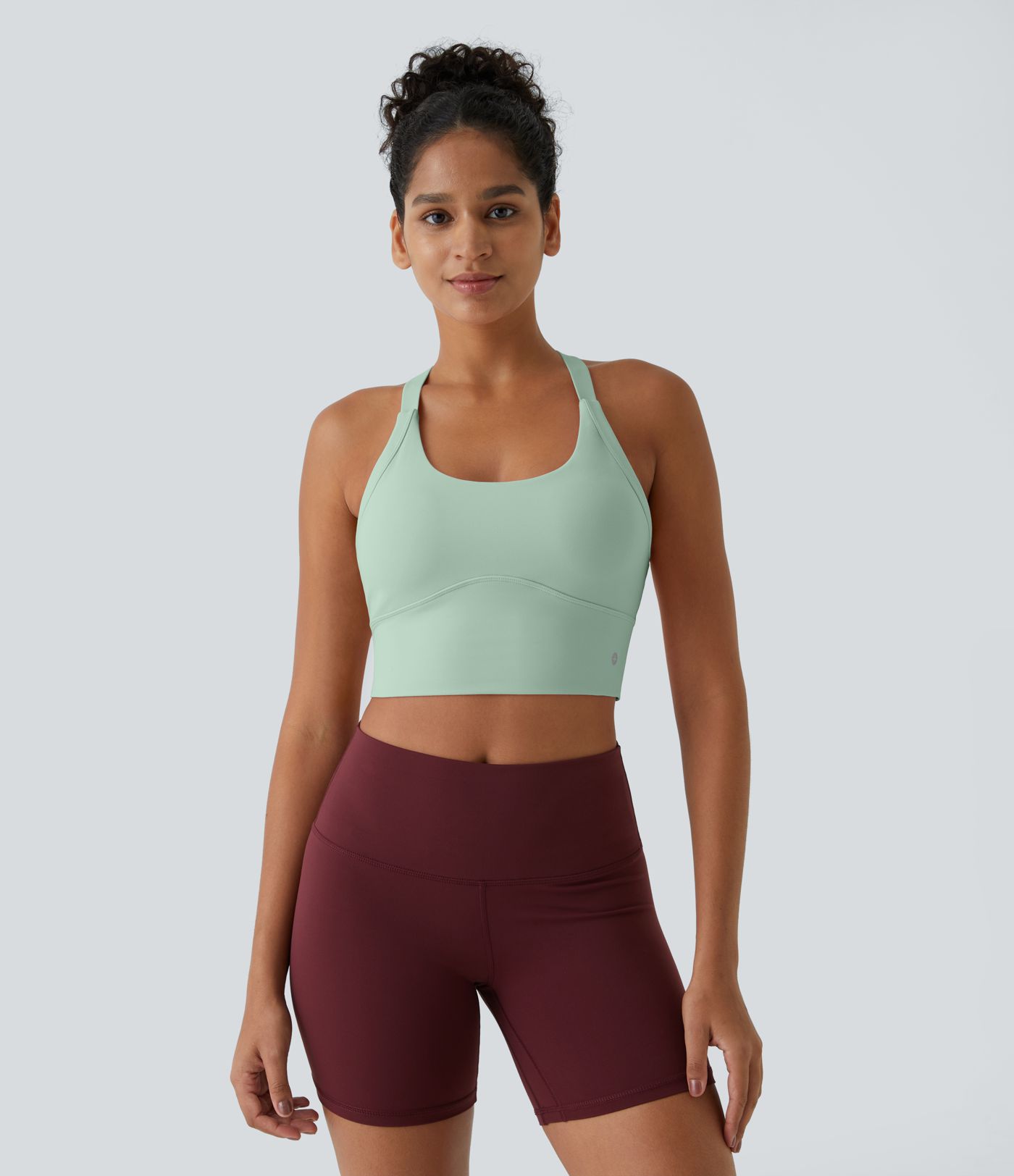 SoftlyZero™ Plush Cut Out Cropped Yoga Tank Top