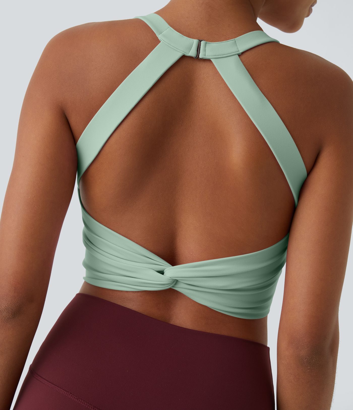 SoftlyZero™ Plush Cut Out Cropped Yoga Tank Top