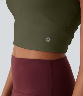 SoftlyZero™ yoga débardeur coupé et découpé à faible maintien pour bonnets A-C