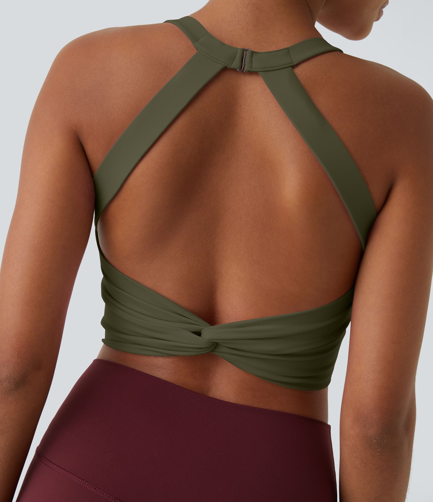 SoftlyZero™ yoga débardeur coupé et découpé à faible maintien pour bonnets A-C