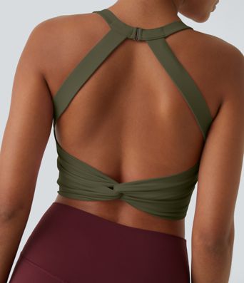 SoftlyZero™ yoga débardeur coupé et découpé à faible maintien pour bonnets A-C