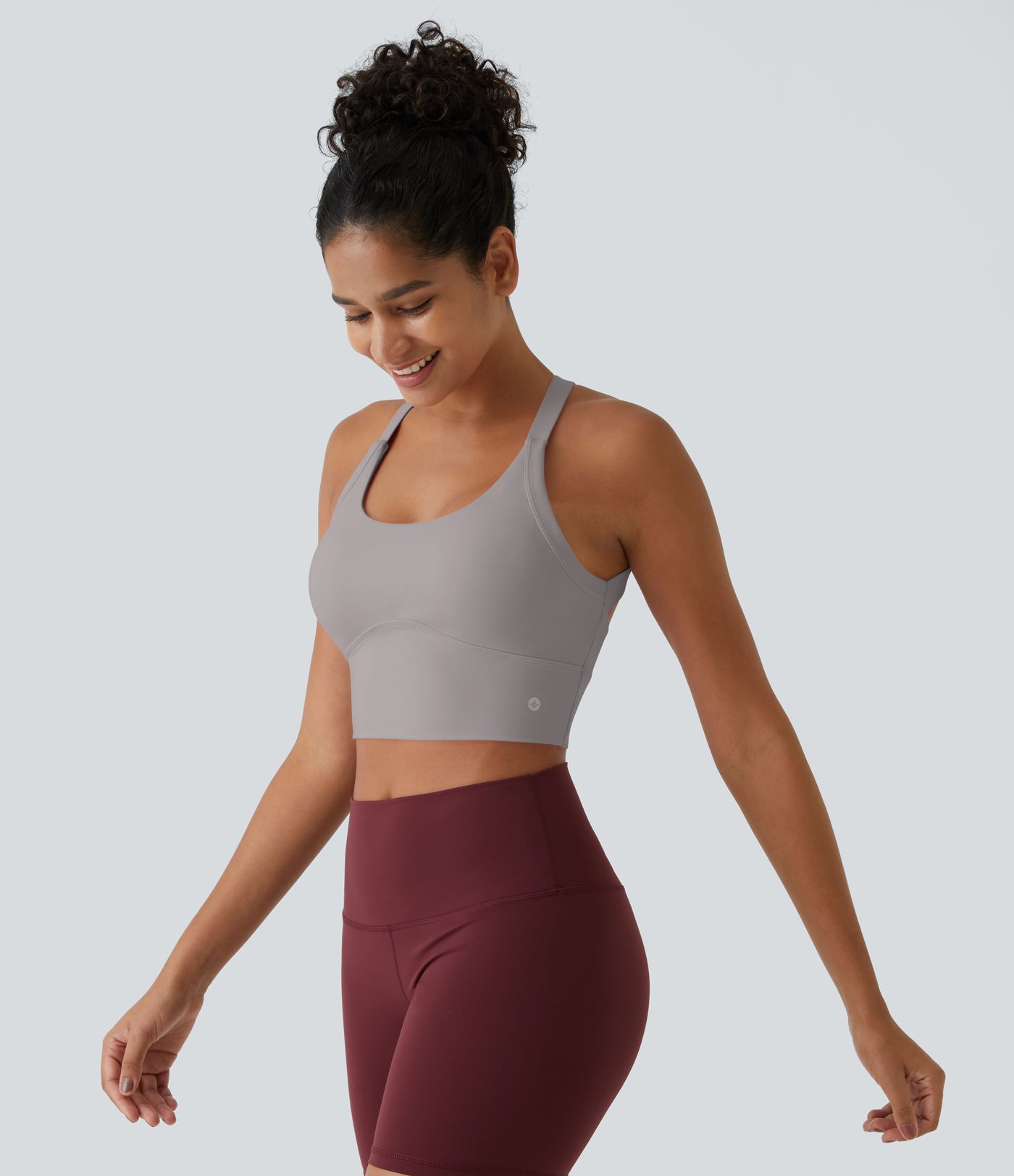 Softlyzero™ Plush - Rückenfreies, verkürztes Yoga-Tanktop - A-C Cups