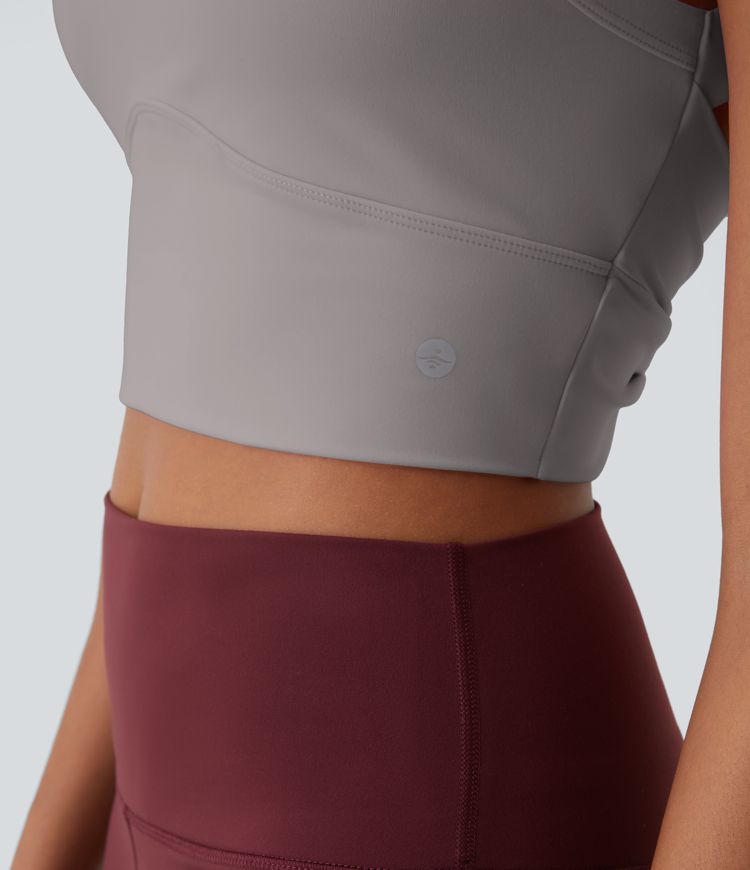 Softlyzero™ Plush - Rückenfreies, verkürztes Yoga-Tanktop - A-C Cups