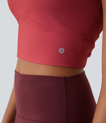 SoftlyZero™ Plush Cut Out Cropped Yoga Tank Top