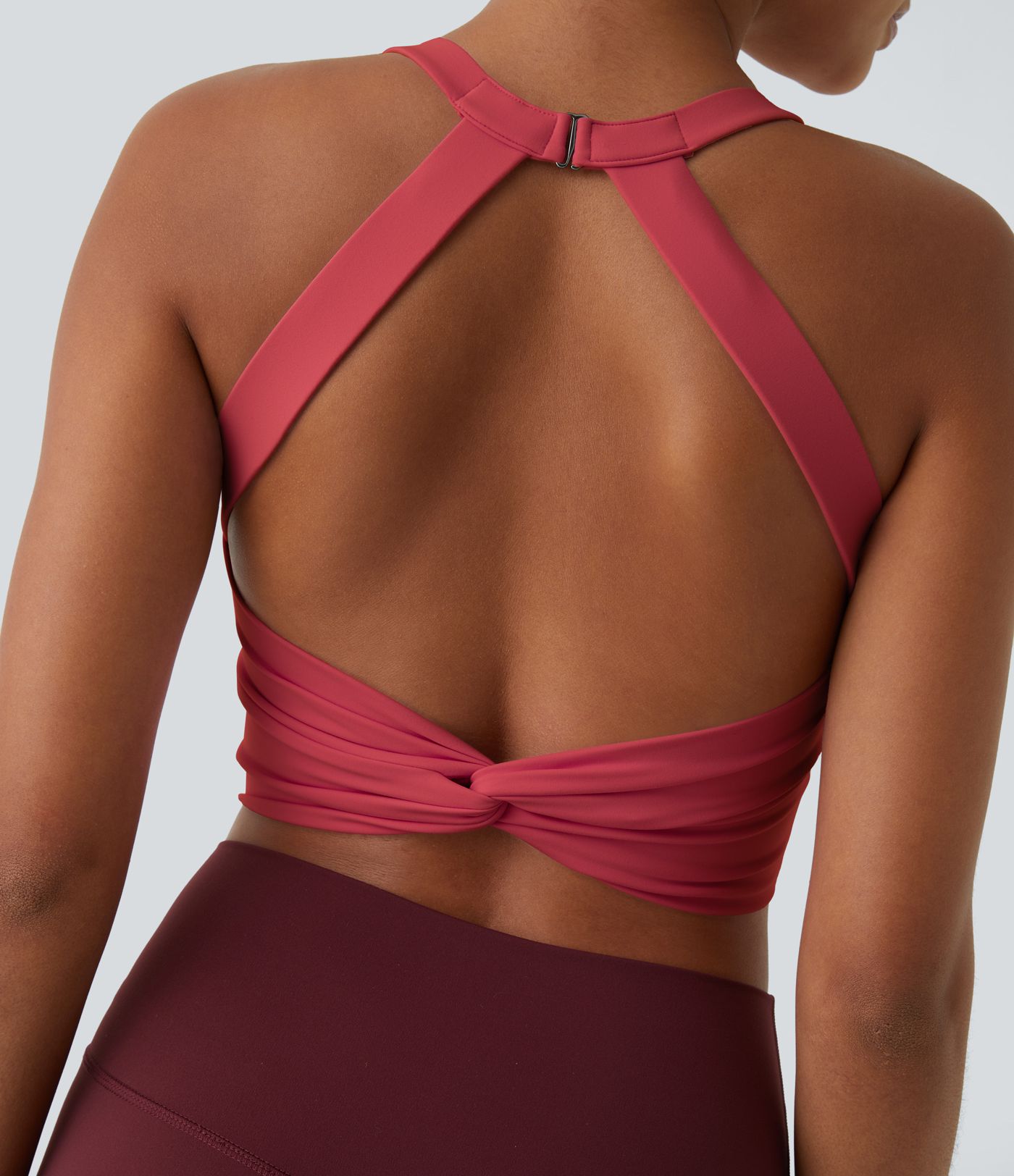 SoftlyZero™ Plush Cut Out Cropped Yoga Tank Top