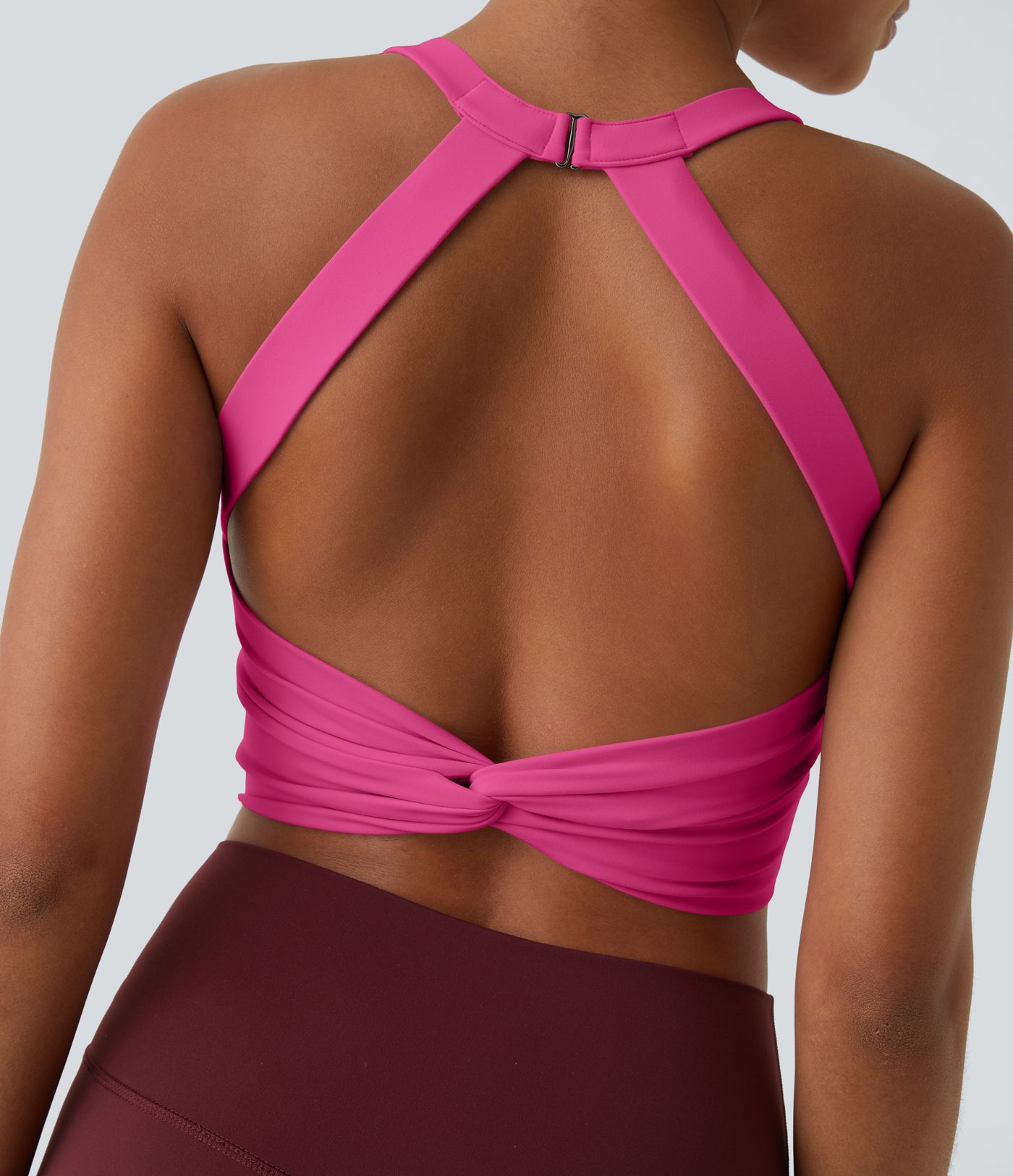SoftlyZero™ Plush Cut Out Cropped Yoga Tank Vest Top