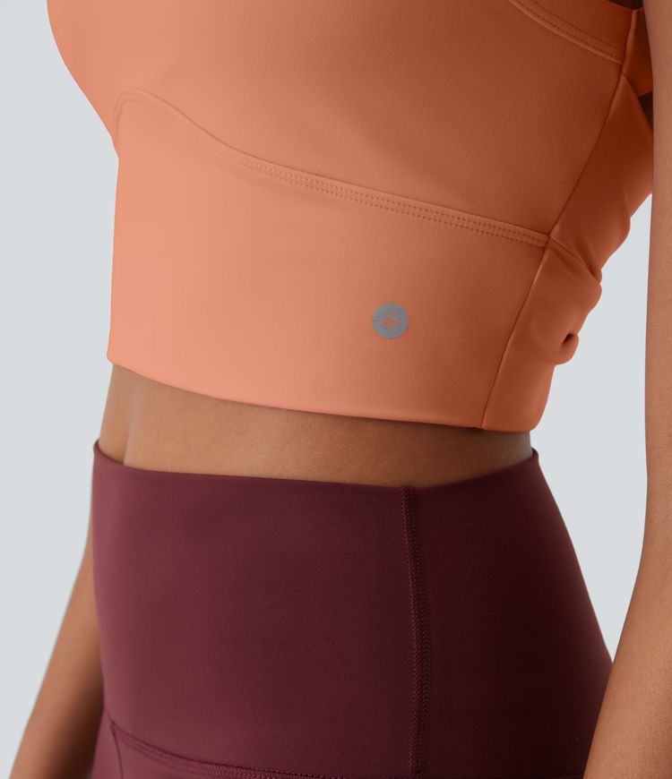 SoftlyZero™ Plush Cut Out Cropped Yoga Tank Top