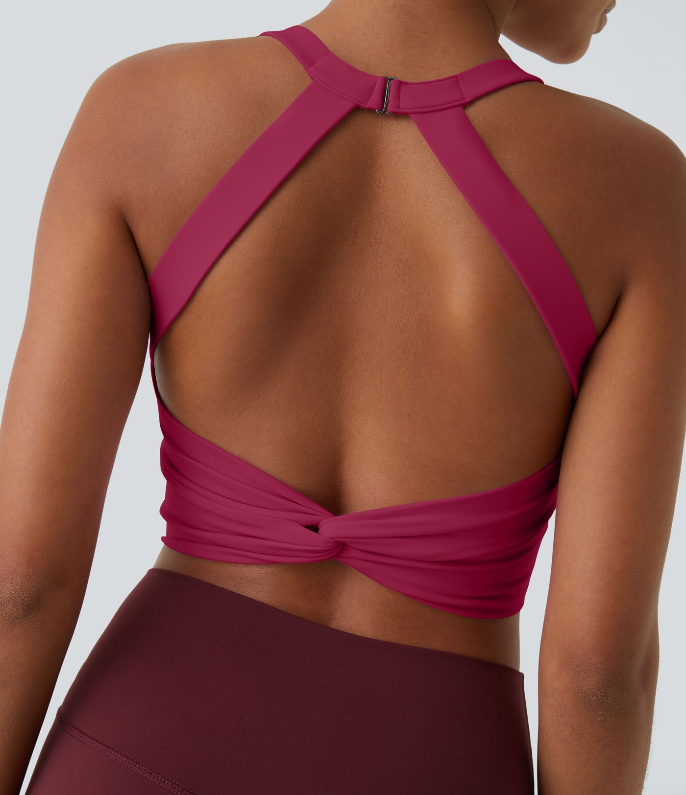 SoftlyZero™ yoga débardeur coupé et découpé à faible maintien pour bonnets A-C