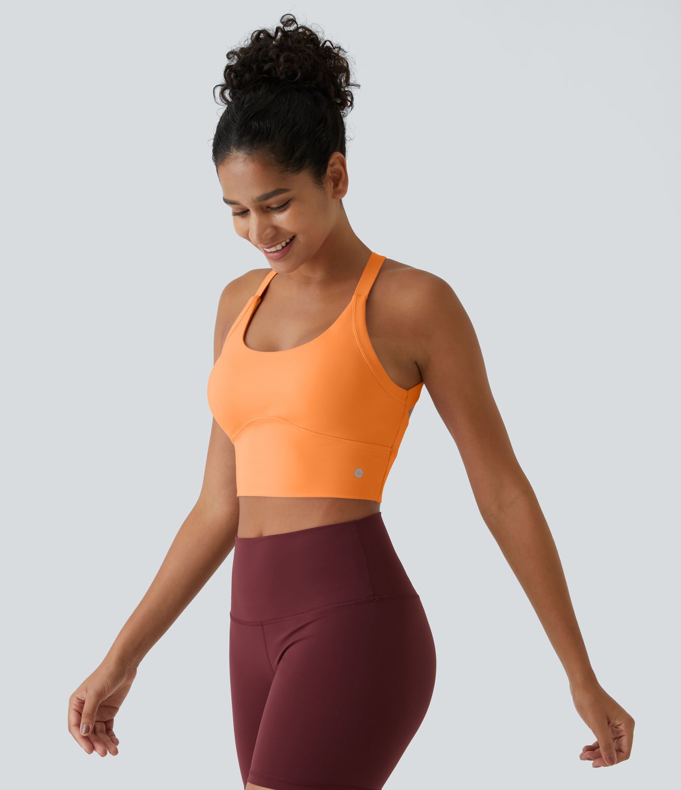 SoftlyZero™ Plush Cut Out Cropped Yoga Tank Top