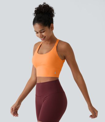 SoftlyZero™ Plush Cut Out Cropped Yoga Tank Top