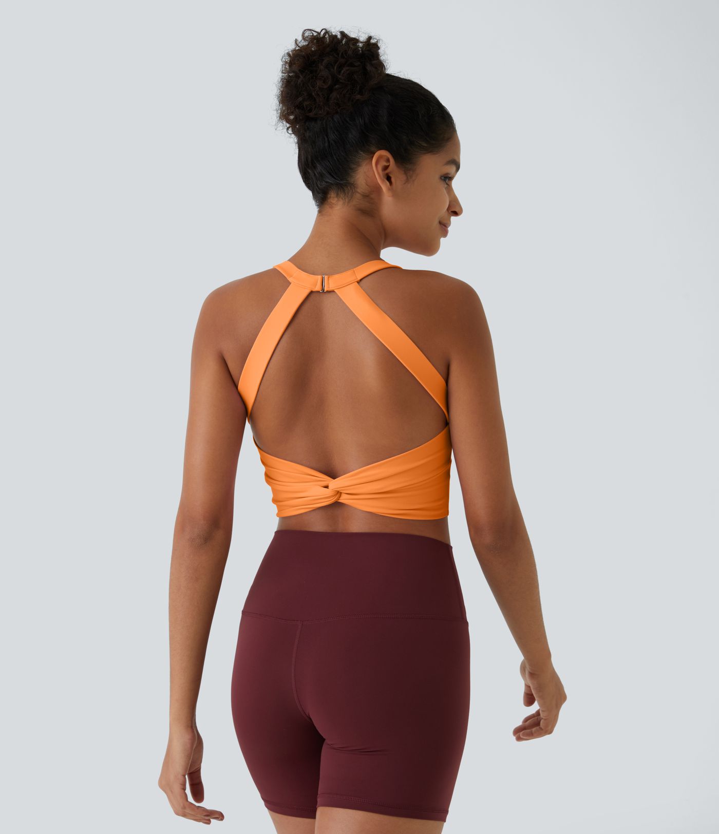 SoftlyZero™ Plush Cut Out Cropped Yoga Tank Top
