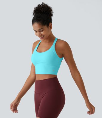 Softlyzero™ Plush Rückenfreies, ausgeschnittenes, gedrehtes, kurz geschnittenes Yoga-Tanktop Softlyzero™ Plush Rückenfreies, ausgeschnittenes, gedrehtes, kurz geschnittenes Yoga-Tanktop