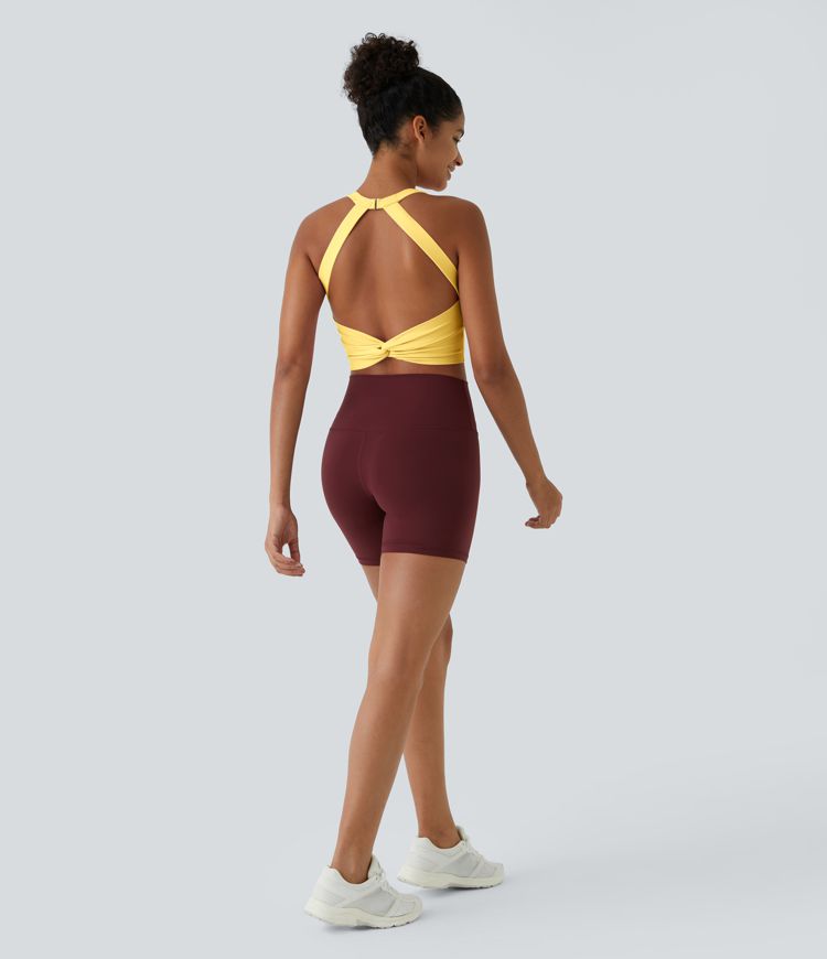 SoftlyZero™ yoga débardeur coupé et découpé à faible maintien pour bonnets A-C