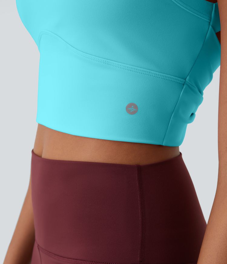 Softlyzero™ Plush Rückenfreies, ausgeschnittenes, gedrehtes, kurz geschnittenes Yoga-Tanktop Softlyzero™ Plush Rückenfreies, ausgeschnittenes, gedrehtes, kurz geschnittenes Yoga-Tanktop