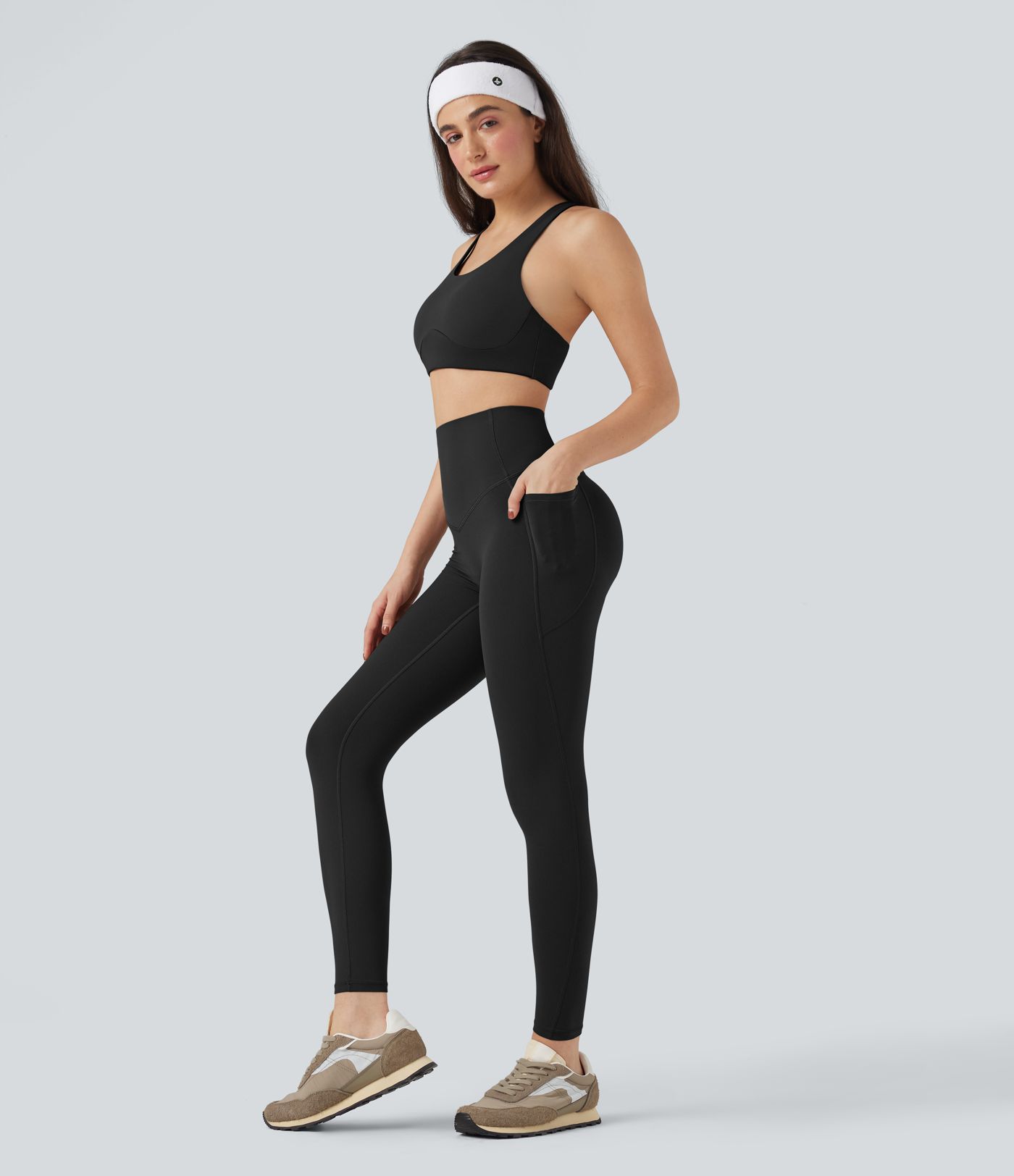 Halara UltraSculpt™ High Waisted Tummy Control Butt Lifting Training Leggings with Pockets Halara UltraSculpt™ High Waisted Tummy Control Butt Lifting Training Leggings with Pockets