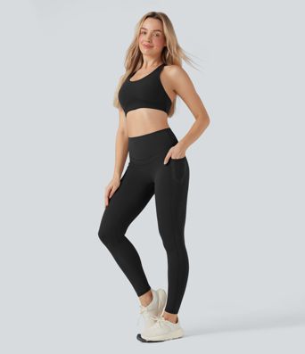 Halara UltraSculpt™ High Waisted Butt Lifting Tummy Control Shaping Training Leggings with Pockets