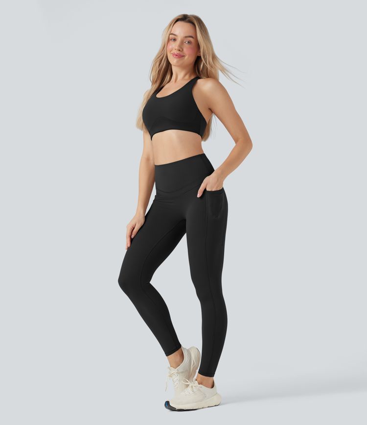Halara UltraSculpt™ High Waisted Butt Lifting Tummy Control Shaping Training Leggings with Pockets