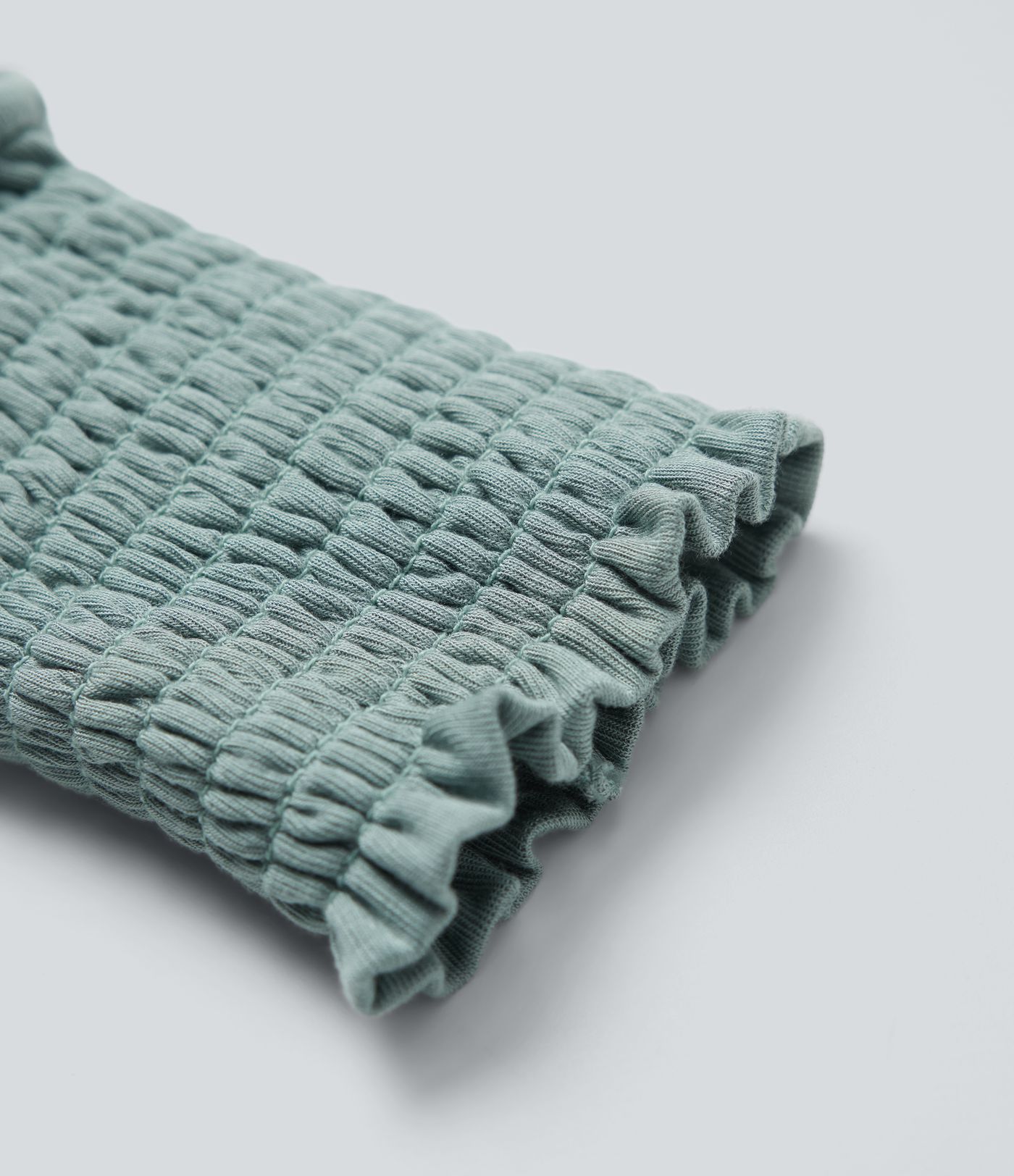 Round Neck Puff Sleeve Casual Top